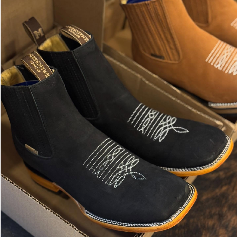 Men's Square Toe Ankle Boots