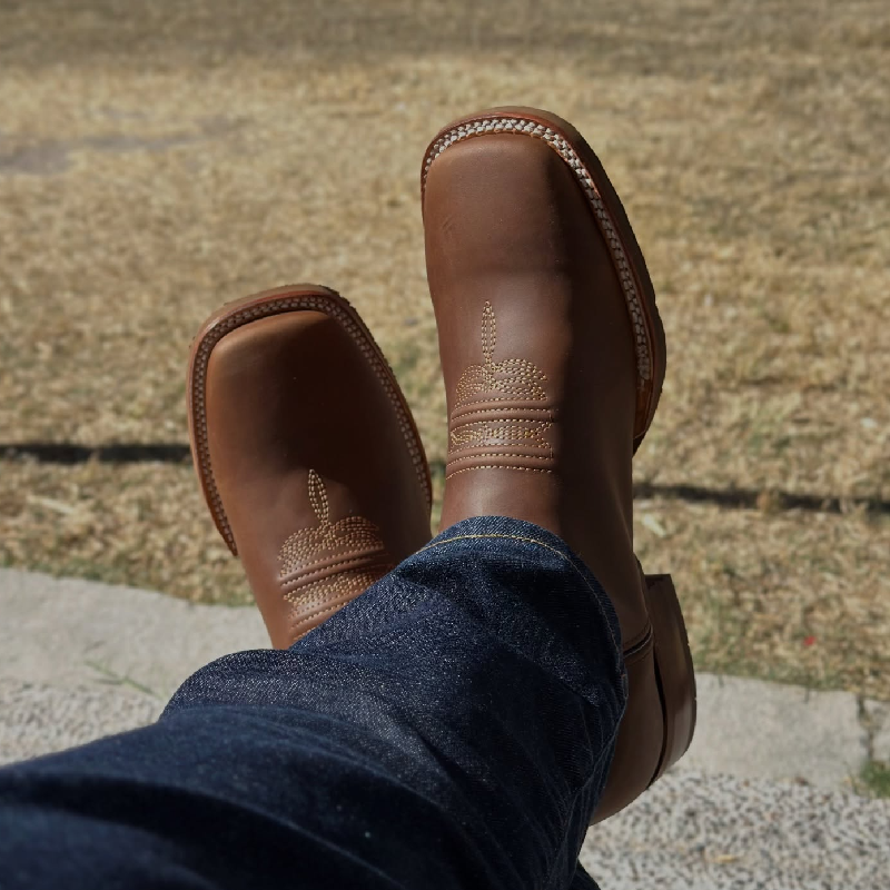 Brown Prairie Rider Cowboy Boots