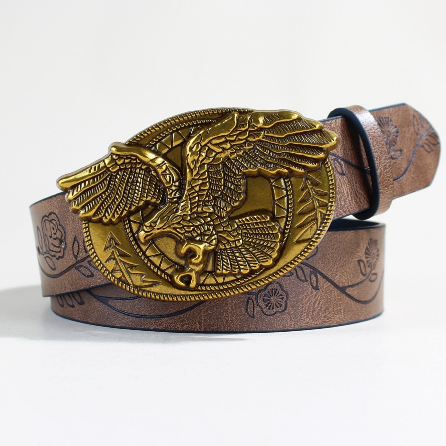 Western Cowboy Eagle Buckle Belt