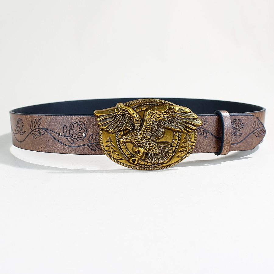 Western Cowboy Eagle Buckle Belt