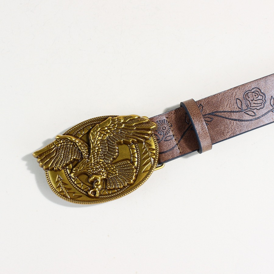 Western Cowboy Eagle Buckle Belt