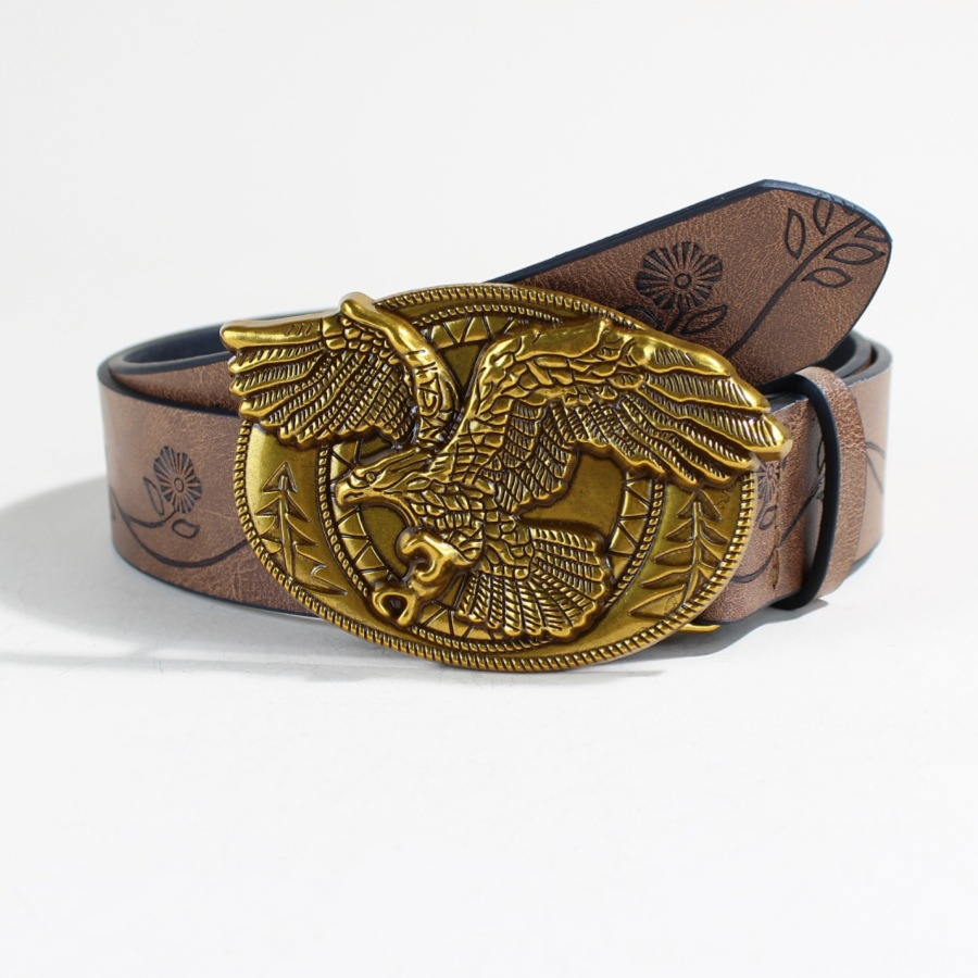 Western Cowboy Eagle Buckle Belt