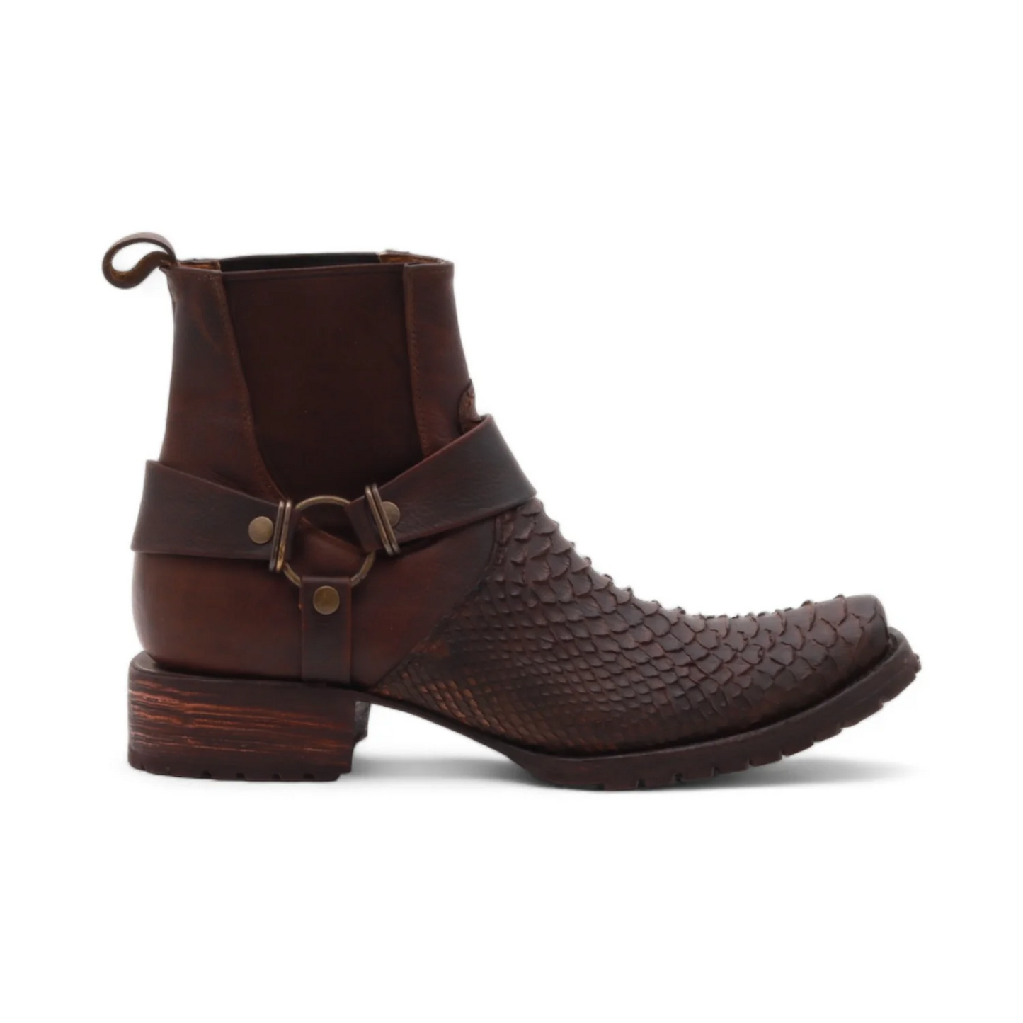 Brown Python Exotic Leather Boots