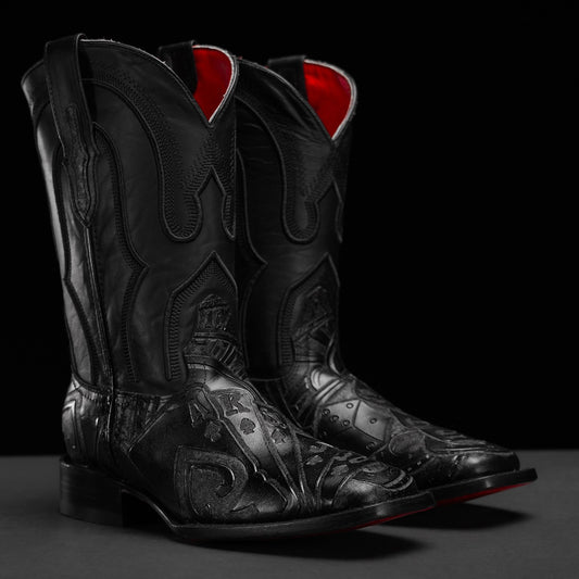 Black Ace Wrangler Cowboy Boots