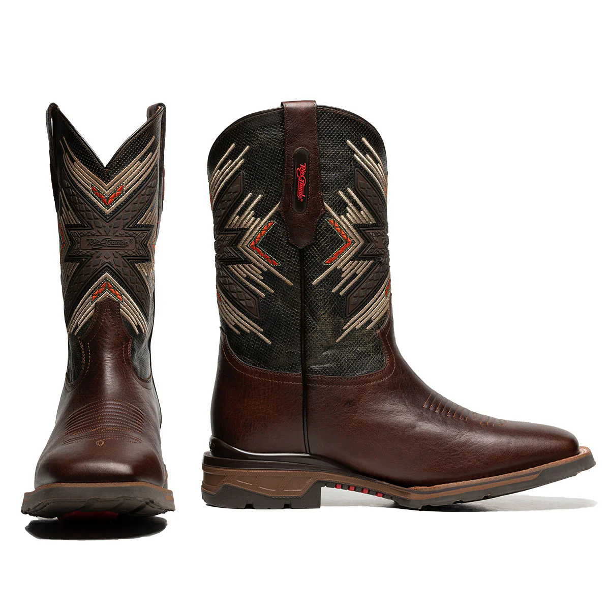 Frontier Star Cowboy Boots - Dark Brown