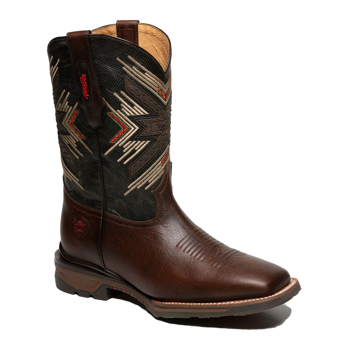 Frontier Star Cowboy Boots - Dark Brown