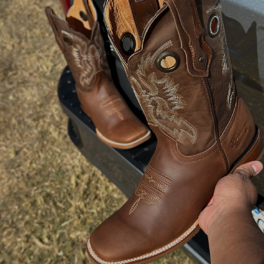 Brown Prairie Rider Cowboy Boots