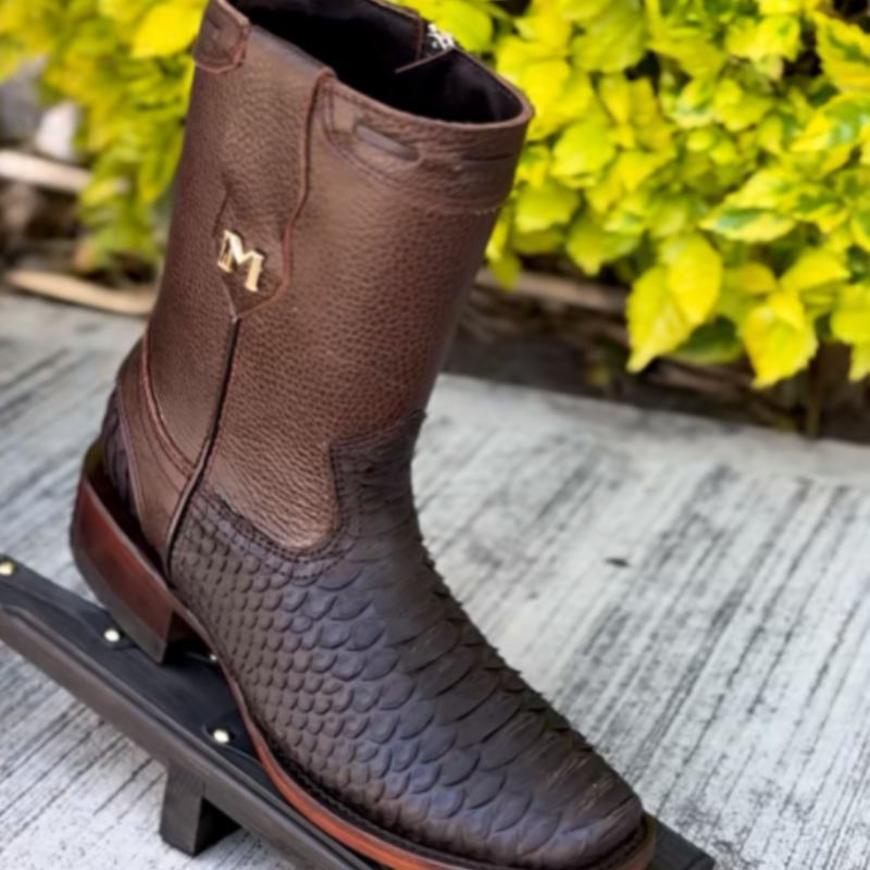 Zip Rider Cowboy Boots - Brown