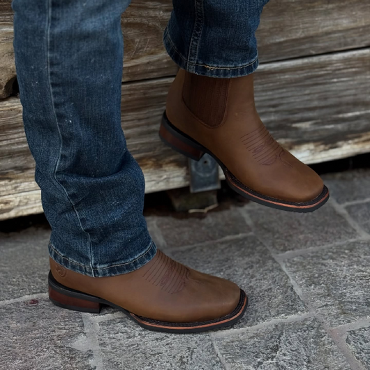 Vintage Embroidered Cowboy Boots