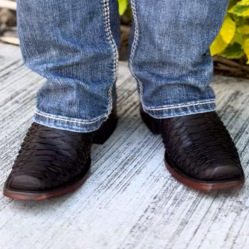 Zip Rider Cowboy Boots - Brown