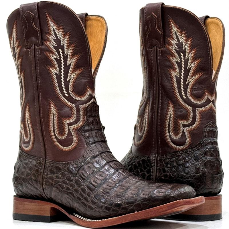 Mustang Crocodile-Print Boots