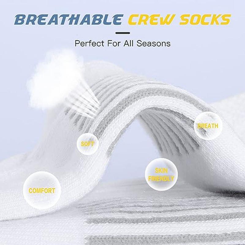 Men's Custom Cotton Crew Sports Socks